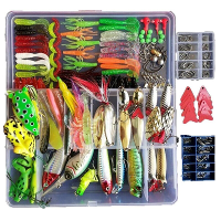 ZANLURE 270pcs Vissen Lokken Set Diep Dor Walleye en Snoek Bas Forel Zalm Snoek Geratel Lokken voor Forel Bas Zalm Gemen