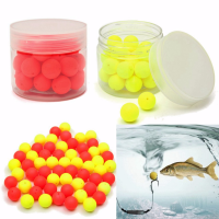 Zanlure 30pcs 12mm Round Tackles Flavor Feeder Beads Floating Fishing Lure Carp Baits