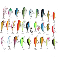 Zanlure 30pcs Fishing Lures Stainless Steel Pvc Crankbaits Hooks Minnow Baits Tackle