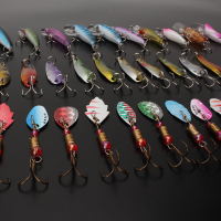Zanlure 30pcs Minnow Fishing Lures Spinner Spoon Bait Crankbait Assorted Hook Tackle