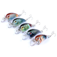 ZANLURE 5 STKS 4.5 Cm 4.2G Vissen Lokt Rock Vissen Harde Aas Lokt Bass Crankbaits Aas
