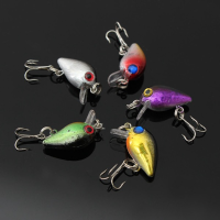 Zanlure 5pcs 4cm Crank Fishing Lures Baits With Hooks Fishing Tackle