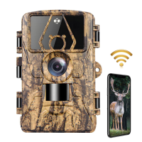 ZANLURE 60MP Wildcamera voor het volgen van dieren 4G LTE Download Ondersteuning 8K FHD Videokwaliteit Waterdichte Beweg