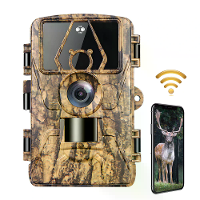 ZANLURE 60MP Wildlife Trail Hunting Camera 4G LTE WiFi Download Ondersteuning 8K FHD Video Resolutie Waterdicht Beweging