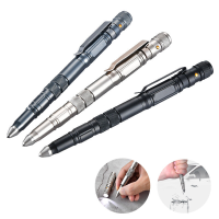 ZANLURE EDC Tactische Pen Aluminium Aanval Hoofd Emergency Blade Zaklamp Outdoor Veilig Beveiligingstool