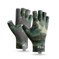 ZANLURE Vissen Handschoenen Half Vinger Ijs Zijde Ademend en Zweet Absorberend Verdikte en Prikbestendig Outdoor Vissen
