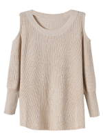 Zanzea Bat Sleeves Loose Strapless Pullover Sweater
