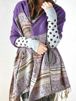 Zanzea Bohemian Style Fringed Scarf Shawl