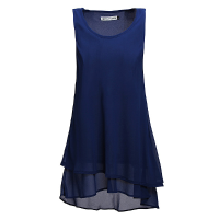 Zanzea Candy Color Sleveeless Vest Blouse Fashion Chiffon Blouse