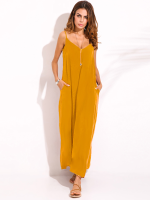Zanzea Casual Women Spaghetti Strap V Neck Long Maxi Dresses