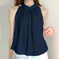 ZANZEA Elegante Stijl Dames Tanktop Zomer Mouwloos O Hals Effen Casuale Losse Camisoles Top