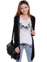 Zanzea Fashion Flower Printed Rhinestone Fake Two Piece Tops