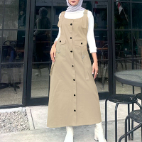 ZANZEA Solid Dames Vierkante Hals Strapless Bovenkleding Casual Losse Lange Jurken