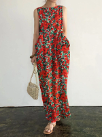 Zak Bloemenprint Maxi Jurk