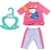 ZAPF Creation BABY born   Little Casual outfit roze (36 cm)