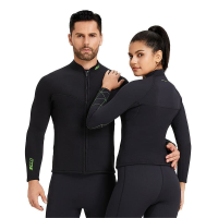 ZCCO Volwassen Wetsuit 3mm Neopreen Comfortabele Rits aan de Voorkant Surfen Met Lange Mouwen Koudbestendige Duiktop