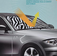 Zebra Stripes Car Windshield Front Window Visor Sun Shade