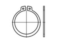 Zekeringsringen Binnendiameter: 11 mm DIN 471 Verenstaal 200 stuks TOOLCRAFT 107641