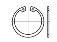 TOOLCRAFT 107857 Zekeringsringen Binnendiameter: 55.6 Mm Buitendiameter: 76.5 Mm DIN 472 Verenstaal 100 stuk(s)