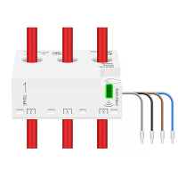 Zemismart 3 Fase WiFi energieteller Slimme stroomverbruiksmonitor Max 63A Meting Alarm 208V 415V werkt met Tuya Smart Li