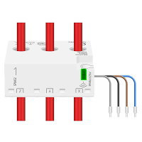 Zemismart Zigbee 3 fase Elektrische Energie Meter 63A Slimme Vermogensverbruik Monitor Sensor Zigbee2mqtt werkt met Tuya