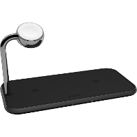 ZENS Dual qi Apple Watch ZEDC05W Inductie lader 2000 mA Uitgangen Qi standaard Wit