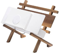 ZENS Qi Magazin Rack Dick van Hoff Inductielader Uitgangen Qi standaard Walnoot, Wit