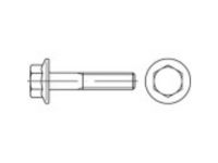 TOOLCRAFT 148384 Zeskantbouten met flens M14 60 mm Buitenzeskant Staal Gelamelleerd verzinkt 50 stuk(s)