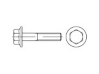 TOOLCRAFT 148386 Zeskantbouten met flens M14 80 mm Buitenzeskant Staal Gelamelleerd verzinkt 50 stuk(s)