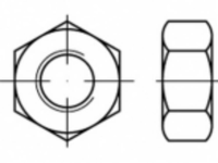 TOOLCRAFT TO 5435514 Zeskantmoeren M12 ISO 8673 Staal Galvanisch verzinkt 100 stuk(s)