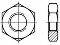 TOOLCRAFT TO 5435697 Zeskantmoeren M12 ISO 8675 Staal Galvanisch verzinkt 100 stuk(s)