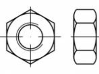 Zeskantmoeren M39 Iso 8673 Staal Galvanisch Verzinkt 1 Stuks Toolcraft To 5435574