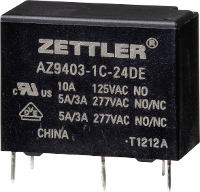 Zettler Electronics AZ9403 1C 24DE Powerrelais 24 V/DC 5 A 1 stuk(s)