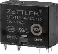 Zettler Electronics AZEV132 1AE1BG 12D Powerrelais 12 V/DC 32 A 1x NO 1 stuk(s)
