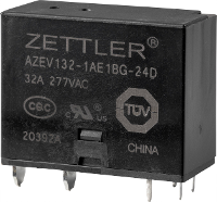 Zettler Electronics AZEV132 1AE1BG 24D Powerrelais 24 V/DC 32 A 1x NO 1 stuk(s)