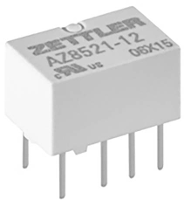 Zettler Electronics Zettler electronics Printrelais 12 V/DC 2 A 2x wisselcontact 1 stuk(s)
