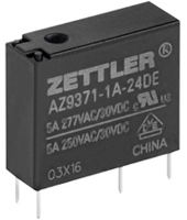 Zettler Electronics Zettler electronics Printrelais 12 V/DC 5 1x NO 1 stuk(s)
