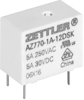 Zettler Electronics Zettler electronics Printrelais 24 V/DC 5 A 1x wisselcontact 1 stuk(s)