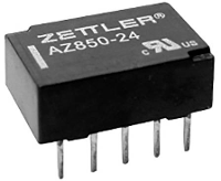 Zettler Electronics Zettler electronics Printrelais 5 V/DC 1 A 2x wisselcontact 1 stuk(s)