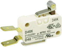 ZF D489 V3RA Microschakelaar D489 V3RA 250 V/AC 21 A 1x aan/(aan) Moment 1 stuk(s)