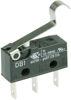 ZF DB1C B1SC Microschakelaar DB1C B1SC 250 V/AC 6 A 1x aan/(aan) Moment 1 stuk(s)