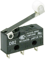 ZF DB2C A1RC Microschakelaar DB2C A1RC 250 V/AC 10 A 1x aan/(aan) IP67 Moment 1 stuk(s)