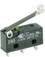 ZF DB3C A1RC Microschakelaar DB3C A1RC 250 V/AC 0.1 A 1x aan/(aan) Moment 1 stuk(s)