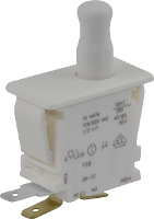 ZF F69 30A F69 30A Druktoets 250 V/AC 10 A 1x aan/(aan) Moment 1 stuk(s)