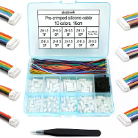 ZH1.5MM Connector Socket Kit met Geperste Kabelterminal 2345678910P Behuizing 16cm 28AWG Draad Vooraf geperst 10 Kleuren