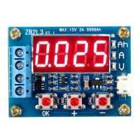 ZB2L3 18650 Batterijcapaciteitstester Externe belastingontladingstype 1.2 12V tester met twee 7,5 weerstanden