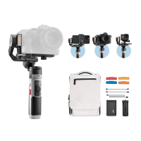ZHIYUN Officiële KRAAN M2 S 3 Axis Handheld Stabilizer Gimbal PTZ met Invullicht Mini Statief voor Sony voor Canon Actie