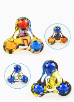Zinc Alloy Colorful Rotating Fidget Hand Spinner Adhd Autism Reduce Stress Focus Attention Toys