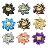 Zinc Alloy Colorful Rotating Fidget Hand Spinner Edc Fingertips Fingers Gyro Reduce Stress Toys