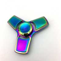 Zinc Alloy Edc Fidget Hand Spinner Gadget Tri Spinner Finger Focus Reduce Stress Gadget